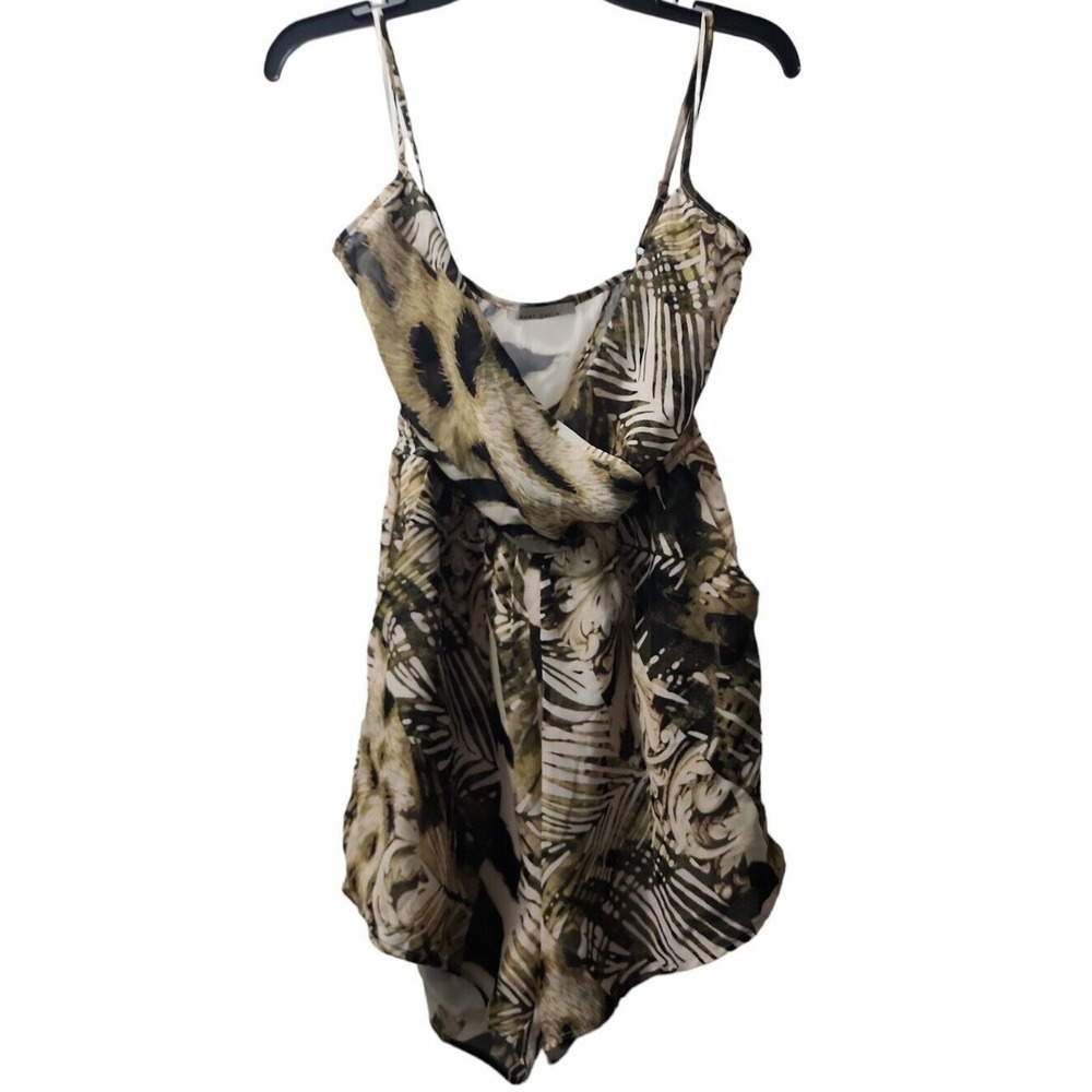 Bear Dance Romper Animal Print Sleeveless Casual Jumpsuit